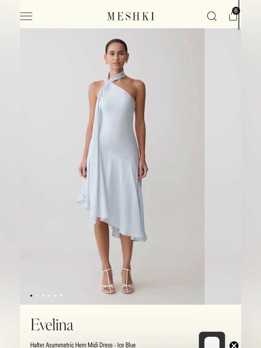 MESHKI EVELINA MIDI DRESS - Picture 1 of 6